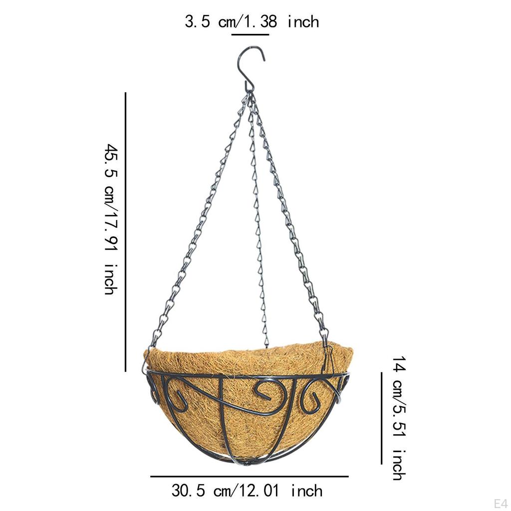 Decorative Hanging Planter with Coco Coir Liner for Weddings And Events