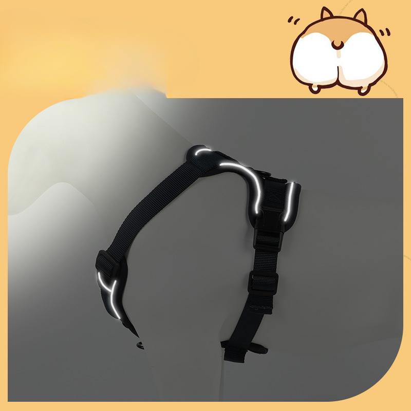 Pet Chest Strap Chest Back Vest Leash Dog Leash Reflective Anti Breaking Breathable Small and Medium Sized Dog Leash