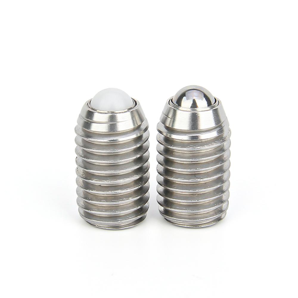 M6 M8 M10 M12 M16 Thread Stainless Steel/POM Ball Roller Bearing Hex Socket Spring Ball Plunger Grub Point Set Screw Bolt For Conveyor