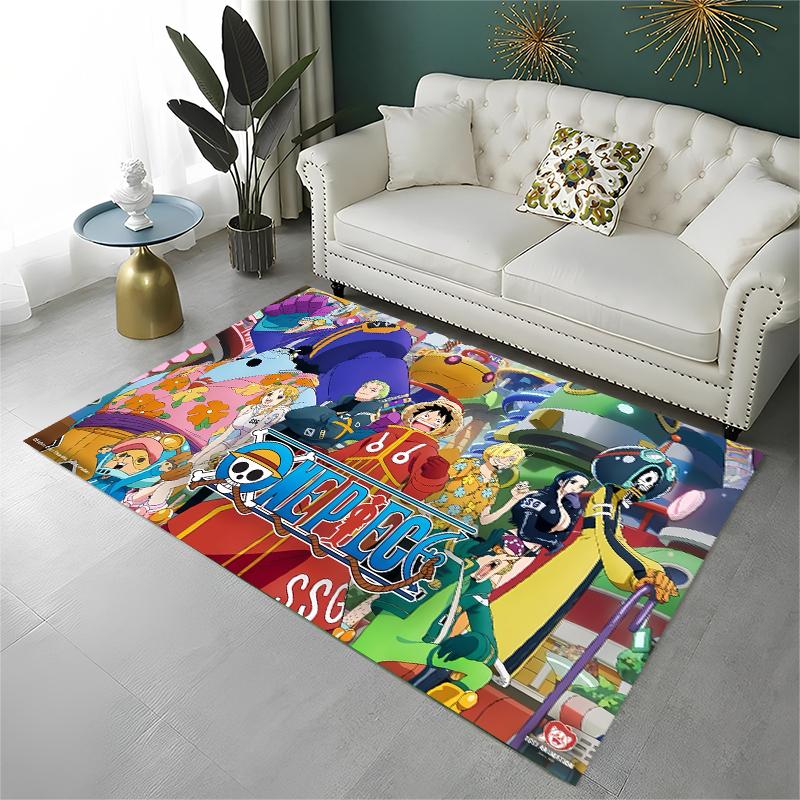 Anime Zoro One P-Piece Cartoon Carpet Rug for Playroom Bedroom Living Room Sofa Home Decor,kid Area Rug Non-slip Floor Mat