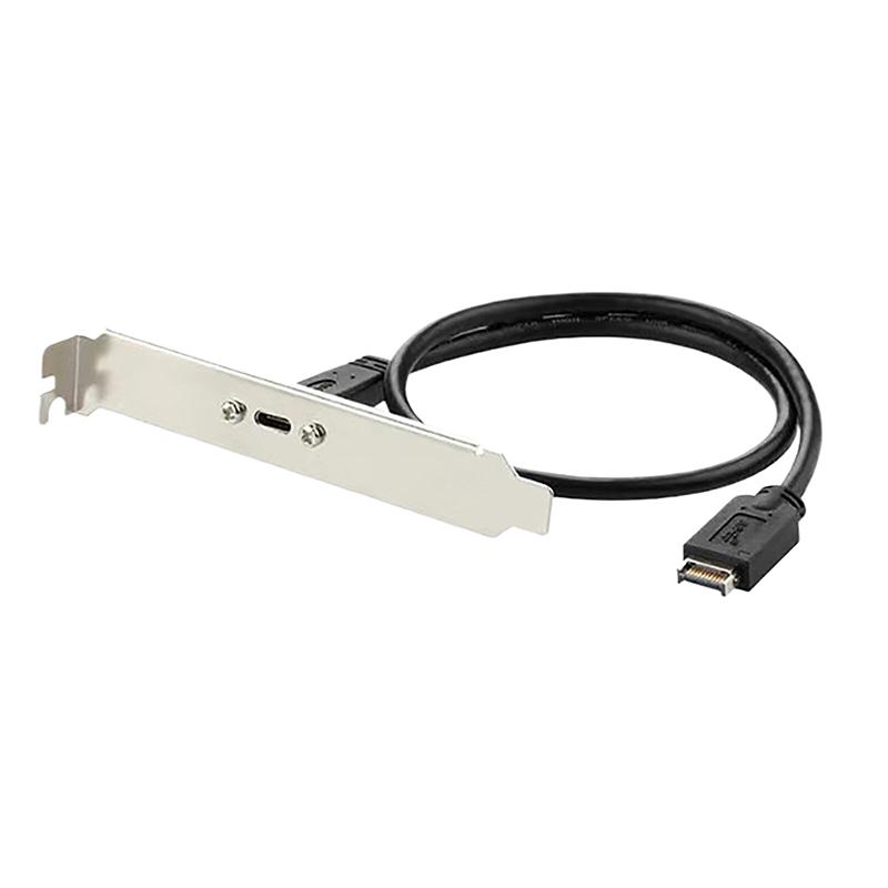 50Cm Usb 3.2 Front Panel Header Type-E To Usb-C Type C Female Connector Extension Wire Cable Type-E Baffle Cable