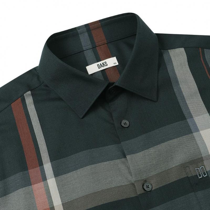 Daks Cotton Blend Super Big Check Regular Fit Casual Shirt Dma1shcl101n1