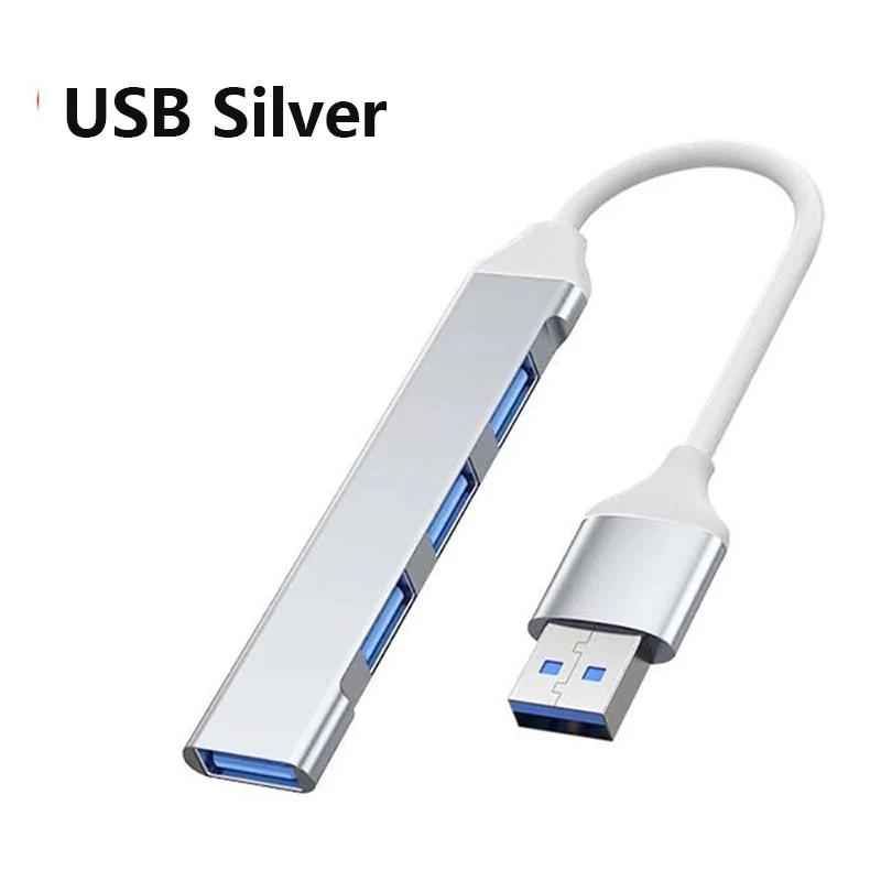 4Port USB 3.0 Hub USB Hub High Speed type c Splitter 5Gbps For PC Computer Accessories Multiport HUB 4 USB 3.0 2.0 Ports