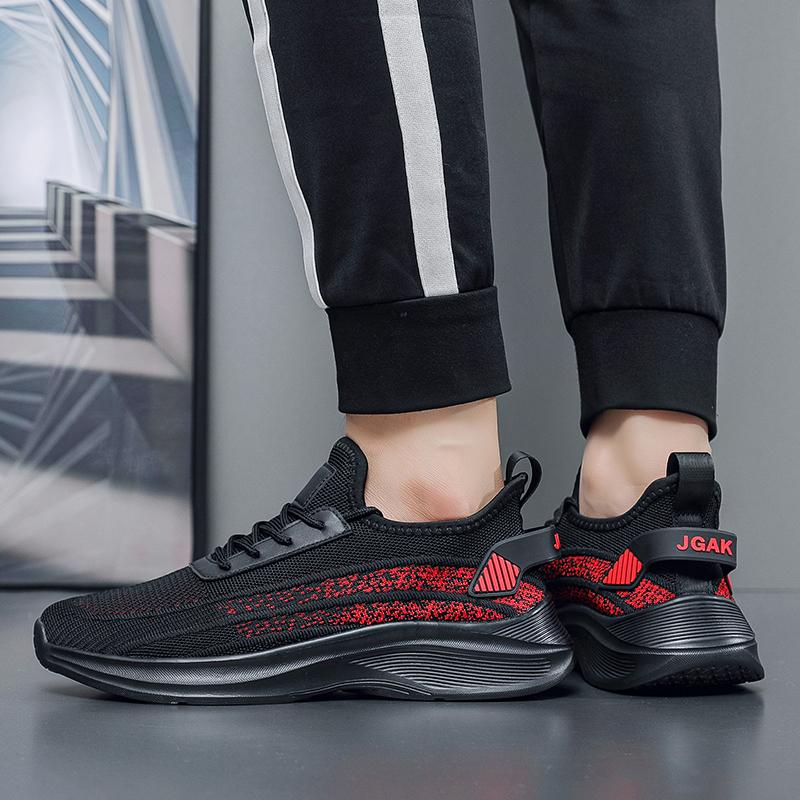 Men’s Summer Sports Shoes Casual Lightweight Running Sneakers Tennis Shoes Black Basketball Shoes for Students Large Size 48 49 50