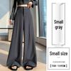Women's High-Waisted Wide-Leg Floor-Length Pants - Spring/Autumn 2026 Slimming Drape Design