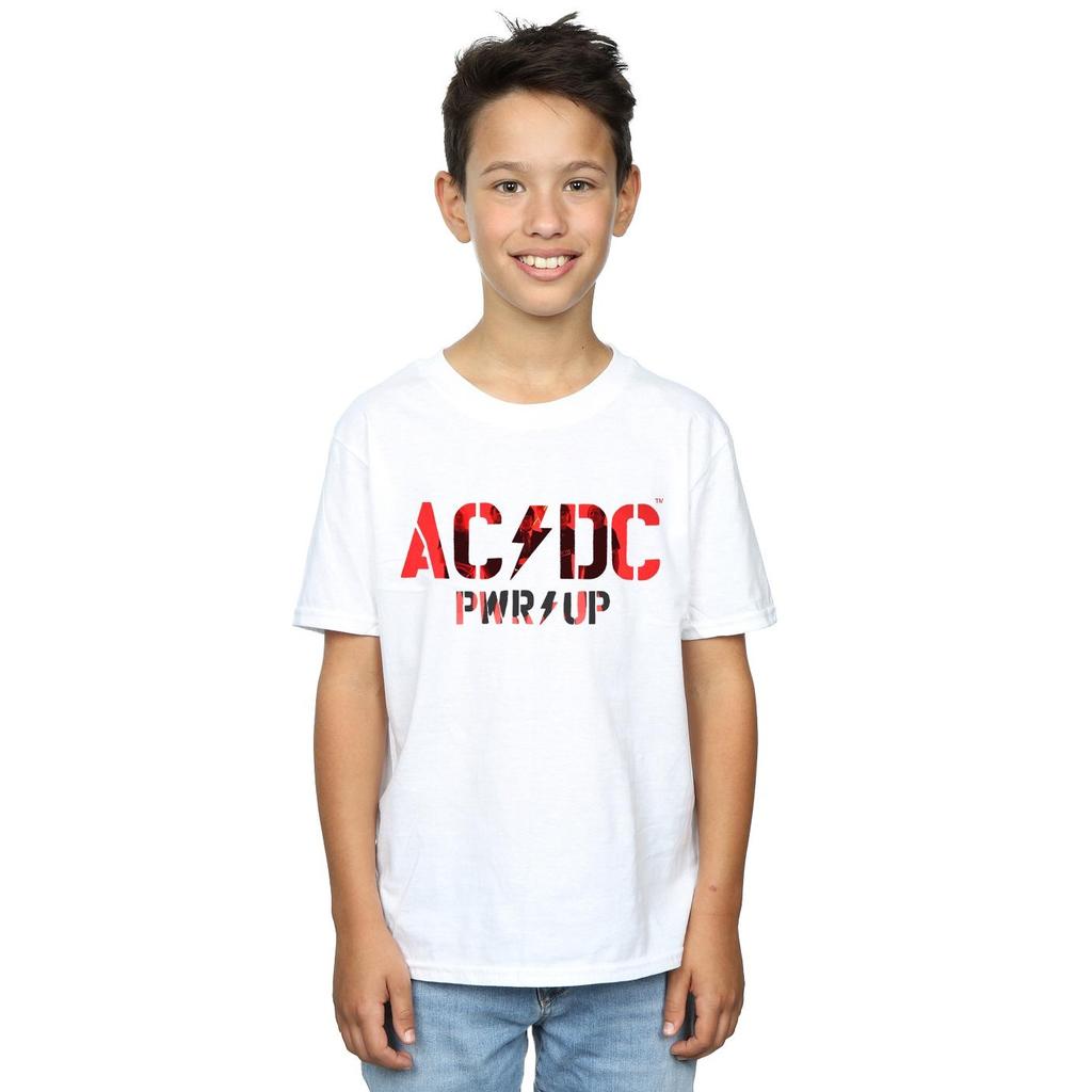 AC/DC PWR UP Foto-Logo-T-Shirt für Jungen