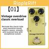 Single Effects Pedal For Electric Guitar With Aluminum Body For Distortion And Modulation