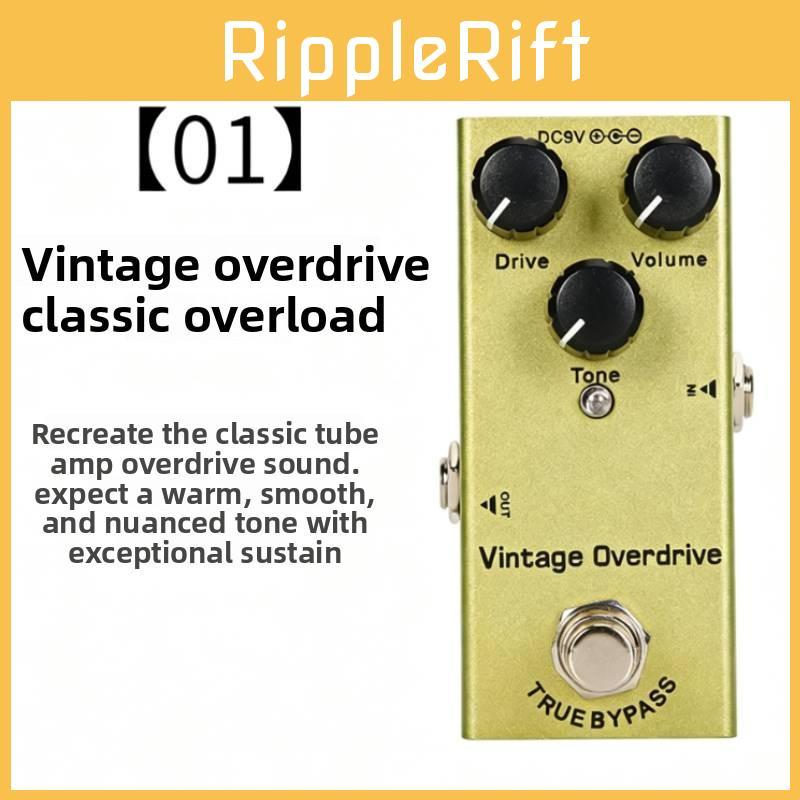 Single Effects Pedal For Electric Guitar With Aluminum Body For Distortion And Modulation