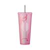 Starbucks x Cană Rece Roz cu Capse 710ml