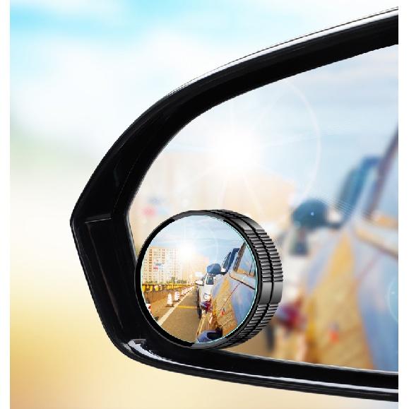 2PC Saugnapf Auto Konvexen Toter Winkel Spiegel HD 360 Grad Weitwinkel Einstellbare Rück Extra Hilfs Runde spiegel