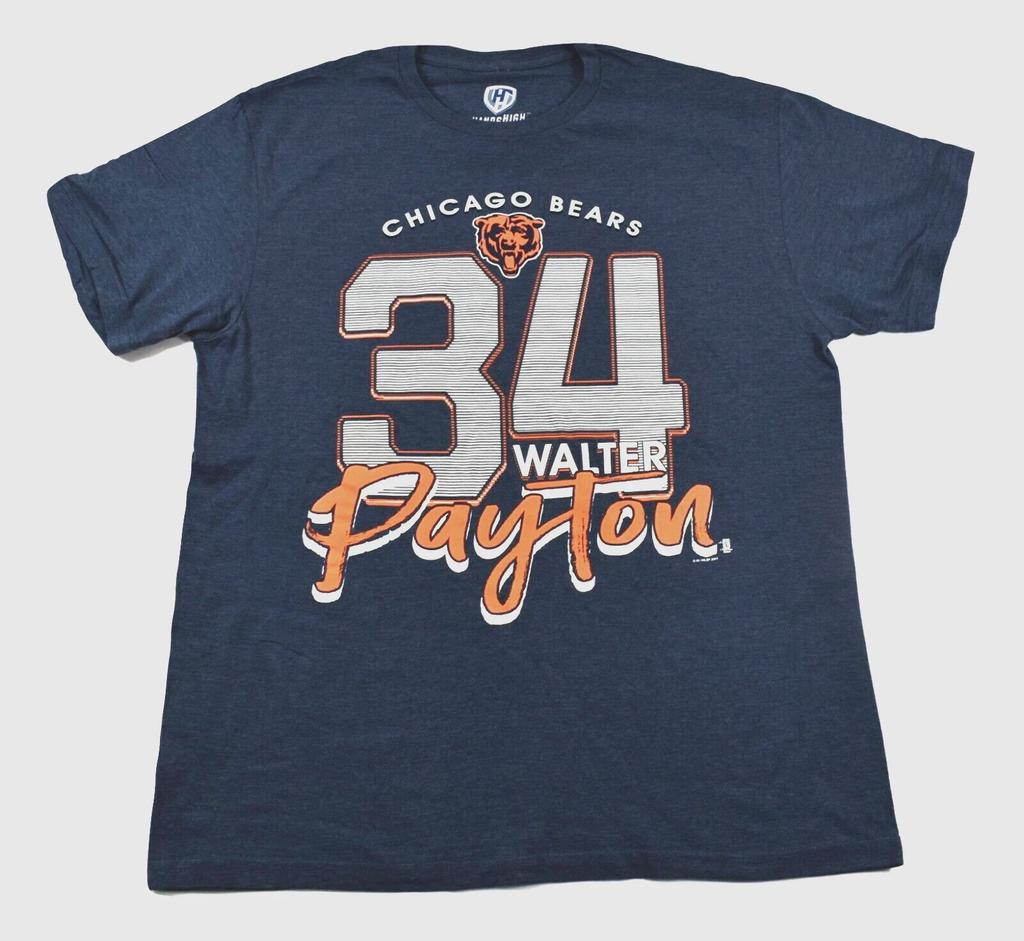 Hands High Mens NFL Chicago Bears #34 Walter Payton Shirt New Large