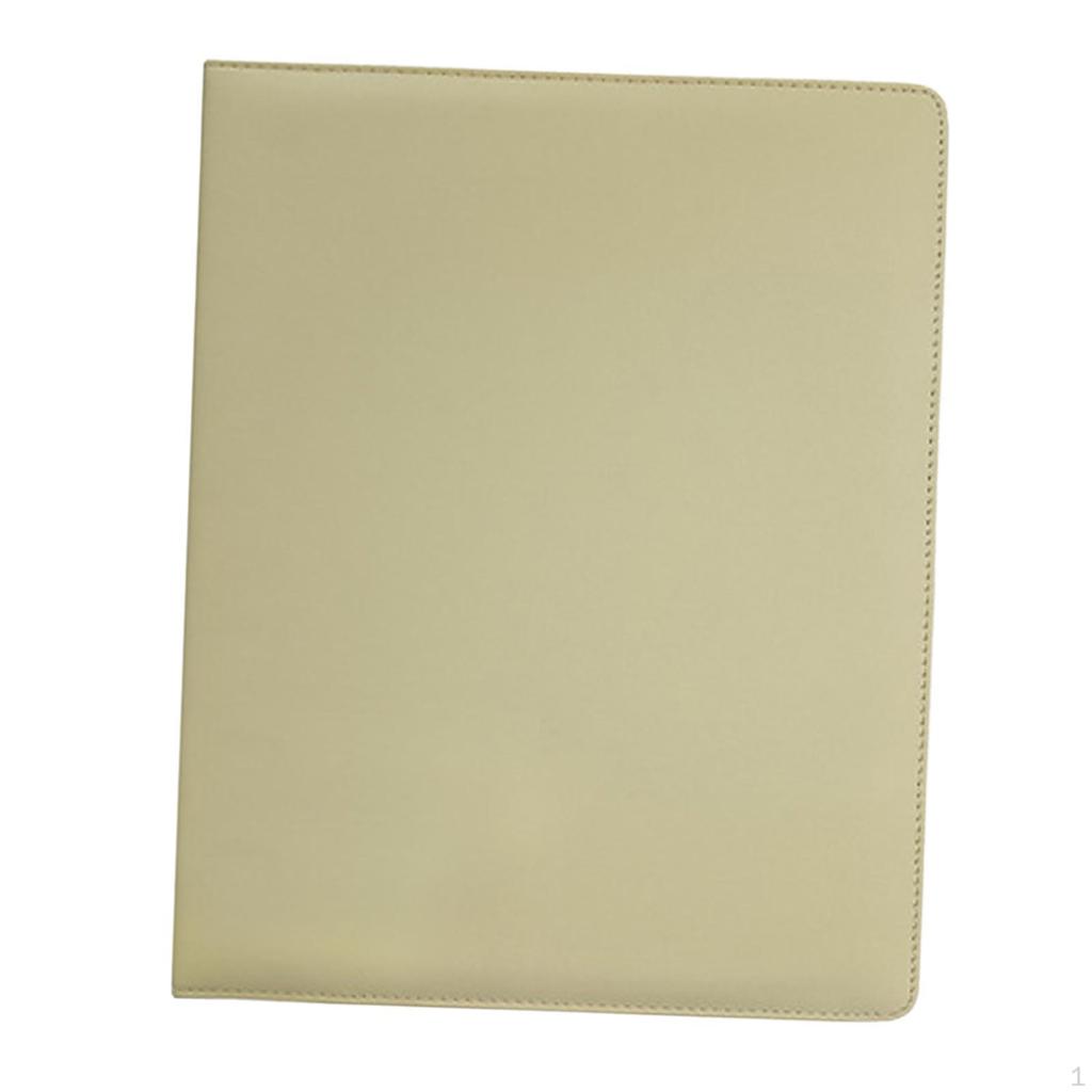 Classeur Collecteur de Cartes Couverture en Cuir PU Album Photo Portable Pochette 4 Poches