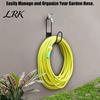 Garage Organization System Heavy Duty Garden Hose Holder, Wall Mount Iron Water Metal Hook Hanger, Multi-functional Organizer for Cables Mops