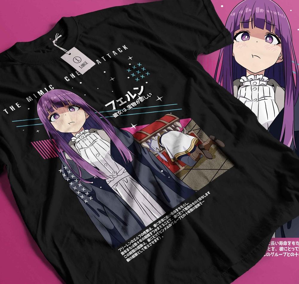 

Frieren T-Shirt Beyond Journey s End Fern Stark Girl Anime Gifts Shirt 451 M