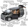 1:24 Scale Denza D9 AITO M9 Alloy Models Toys Diecast Cars 6 Doors Opened Miniature MPV Business Vehicles for Kids Birthday Gift
