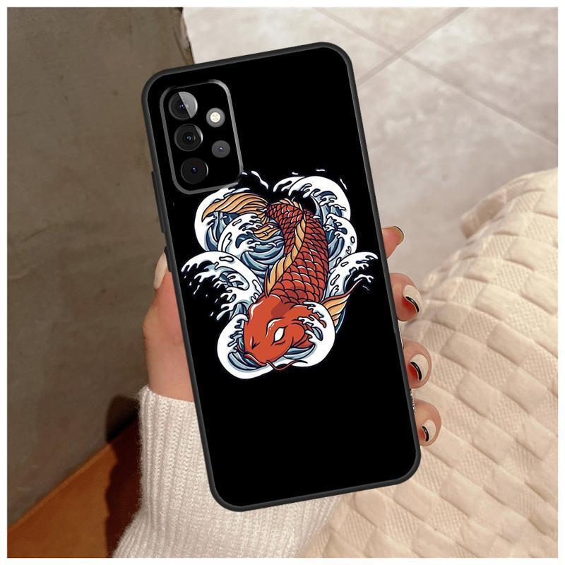 Tattoo Japanese Koi Dragon Wave For Samsung Galaxy A36 A56 A16 A26 A06 A52 A53 A33 A13 A34 A54 A14 A15 A35 A55 A22 A32 Case