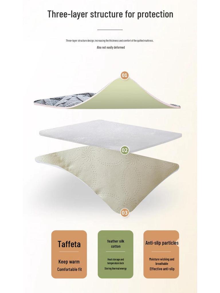 Winter Velvet Mattress Topper: Thick, Warm, Thin Pad for Single Student Dorms