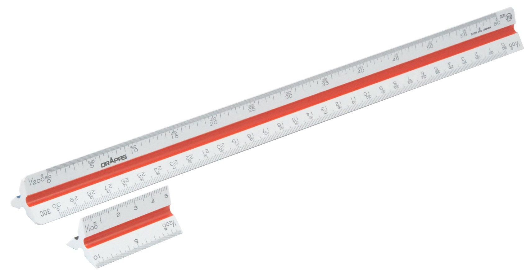 

Drapas Triangular Scale General Use Plastic 30cm Vernier Included 16352