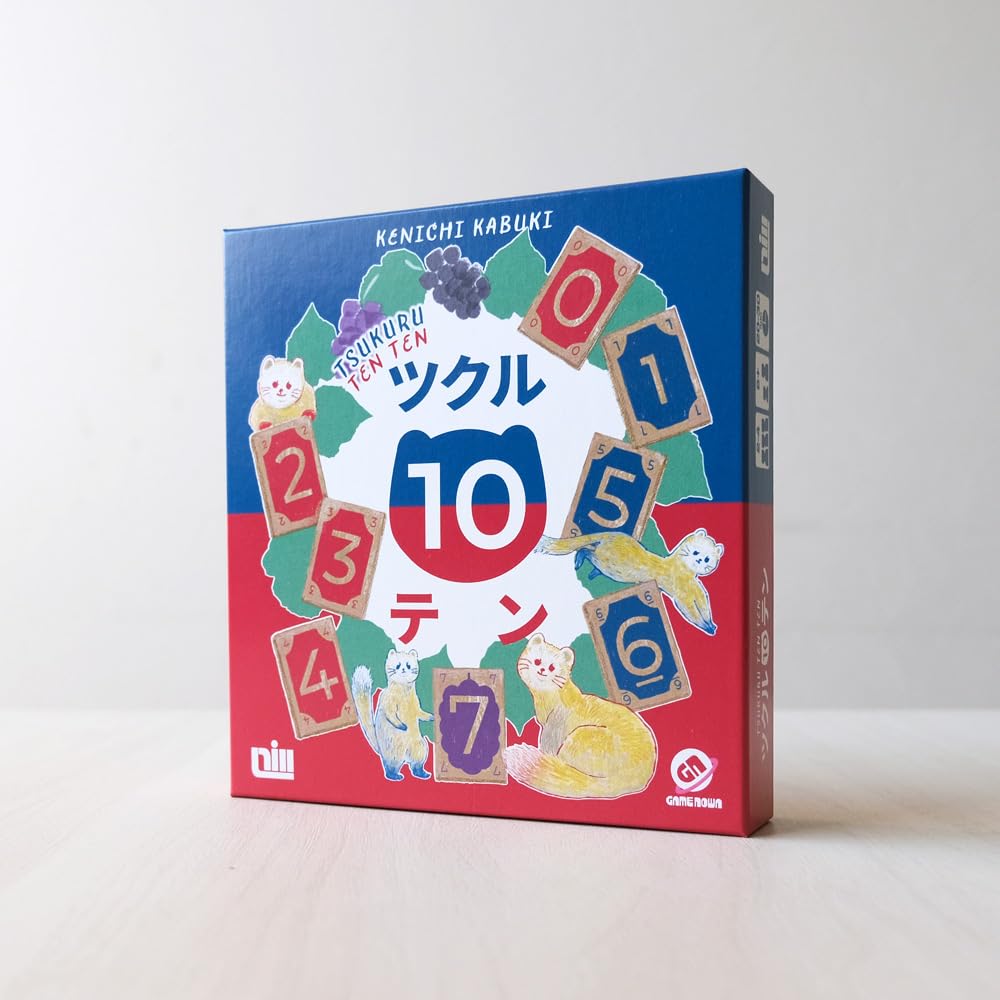 TSUKURU TEN TEN Ages 8 and Board Wooden Tiles Be the First To Make the Total of the 8 Cards In Your Hand Equal Exactly 10 Ten (2-4 Players, 20-30