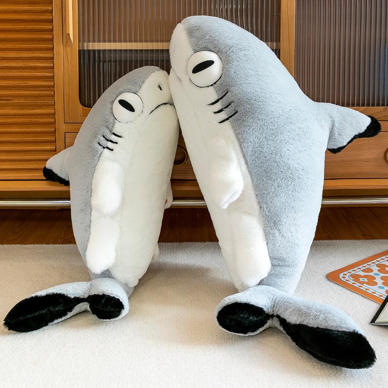 Creative Shark Cat Plush Pillow Toy | Funny Rag Doll & Claw Machine Prize