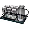 OLOEY Premium Amber Glass Tumbler Set