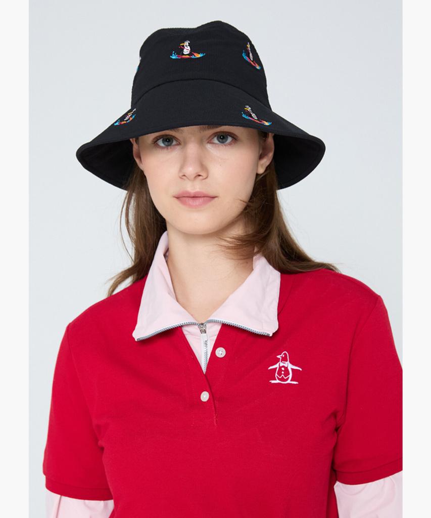 Meonsingweeo Women'S Embroidered Bucket Hat Black Mr122Lcp32