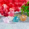 Marine Animal Series Sea Fish Model Luminous Colorful Marine Animals Miniature Resin Luminous Jellyfish Ornament Aquarium