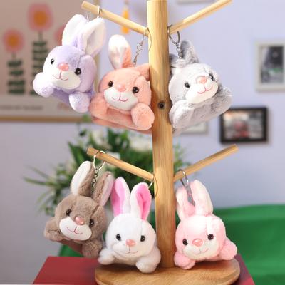 Little Cute Rabbit Pendant Rabbit Plush Toy Keychain Little White Rabbit Bag Accessories Backpack Hanging Decoration Girl