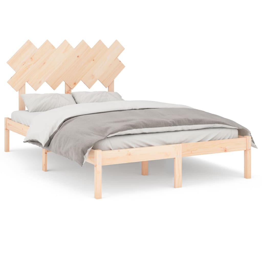 Solid Wood Bed 120 X 200 Cm