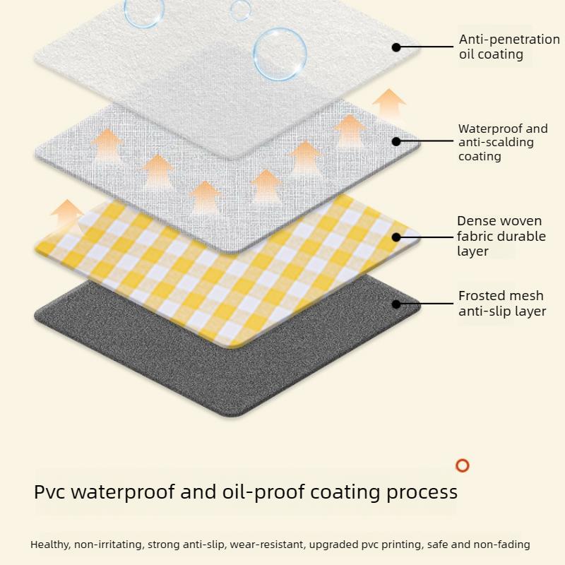 Waterproof, Oil-proof, Washable PVC Tablecloth, Decorative Tablecloth, Home Decoration Tablecloth