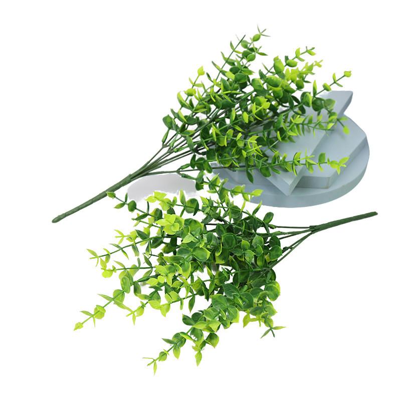 Globulus Eucalyptus Plastic Green Plant Bouquet For Hotel Decor Interior