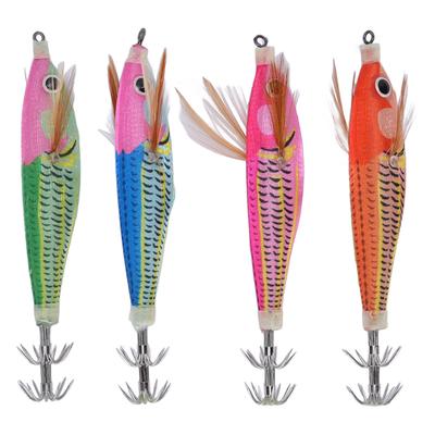 Squid Floating Jig Hooks Plastic and Stainless Steel Streamlined Body Squid Jigs Umbrella Hook for