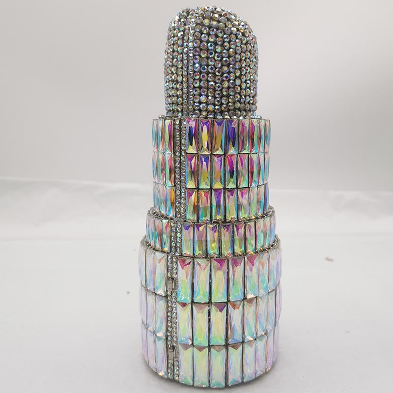 

Crystal Lipstick Evening Bag Clutch Women Diamond Purses Rhinestone Bridal Purse Lady Prom Clutches Dinner Handbag Wedding Bags 22cmX8.5cmX8.5cm