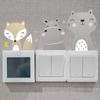 1PCS Cartoon Animal Switch Decoration Stickers