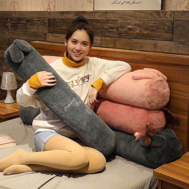 Sleeping Throw Pillow Long Pillow with Legs Cylindrical Bed Long Pillow for Girls and Boys Pregnant Women Large Removable and Washable