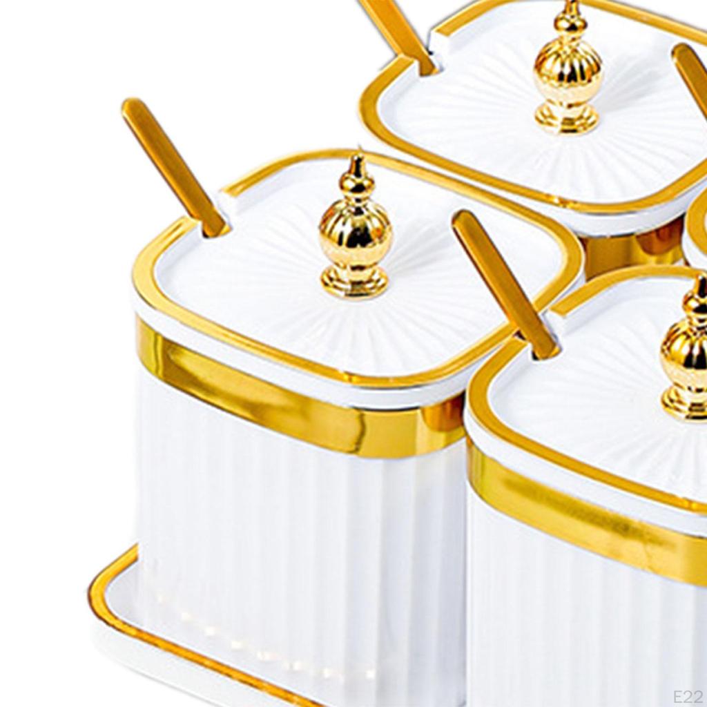 Divided Dried Fruit Plates Multifunctional with Lid and Spoon Snack Storage Holder for Office Living