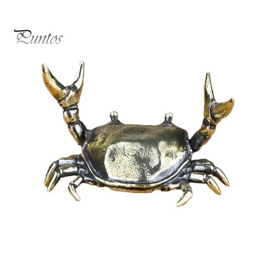 

Крабовый орнамент из сплава, крабовая ручка для тяжелой атлетики, милый органайзер в форме животного для домашнего офиса, школы бронзовый