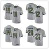 Maglia da Football Seattle Seahawks in Cotone Maglietta Sportiva di Squadra Uomo Donna Rugby Divisa da Allenamento