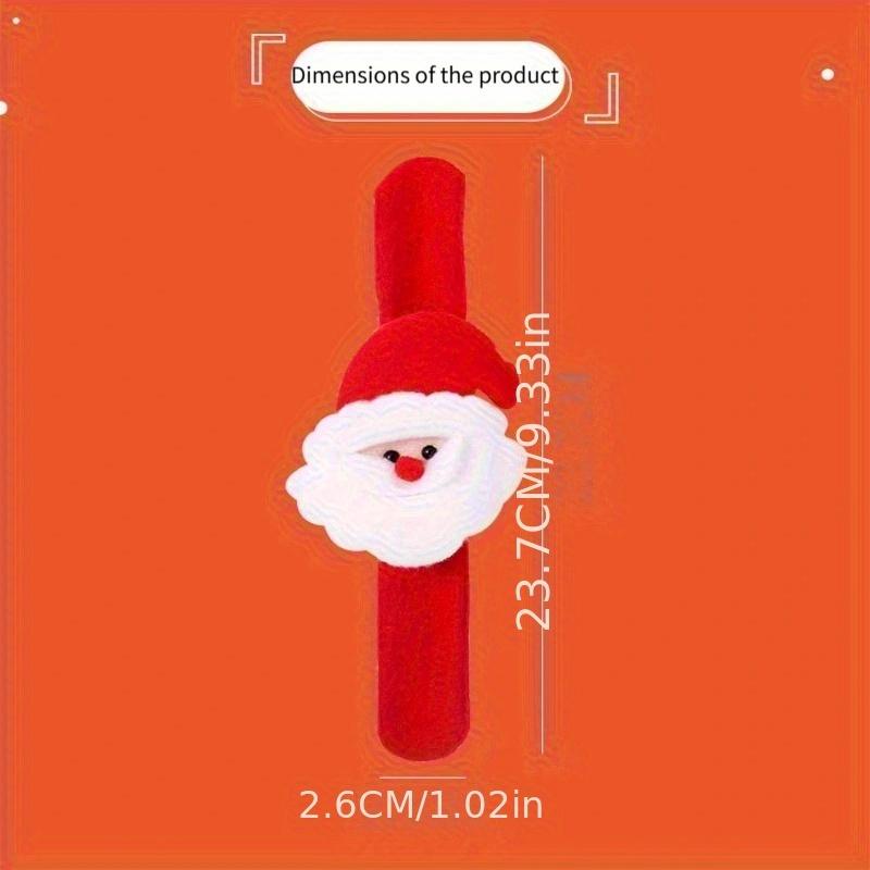 Christmas Clap Ring Bracelet Christmas Cartoon Clap Ring Luminous Children's Gift Clap Ring Plush Practical Christmas Clap Ring