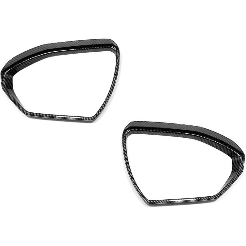for Hyundai Santa Cruz Car Mirror Rain Eyebrow Cover Carbon Fiber Style Trim Frame Accessories Decor 2022 2023 2024 2025 2pcs