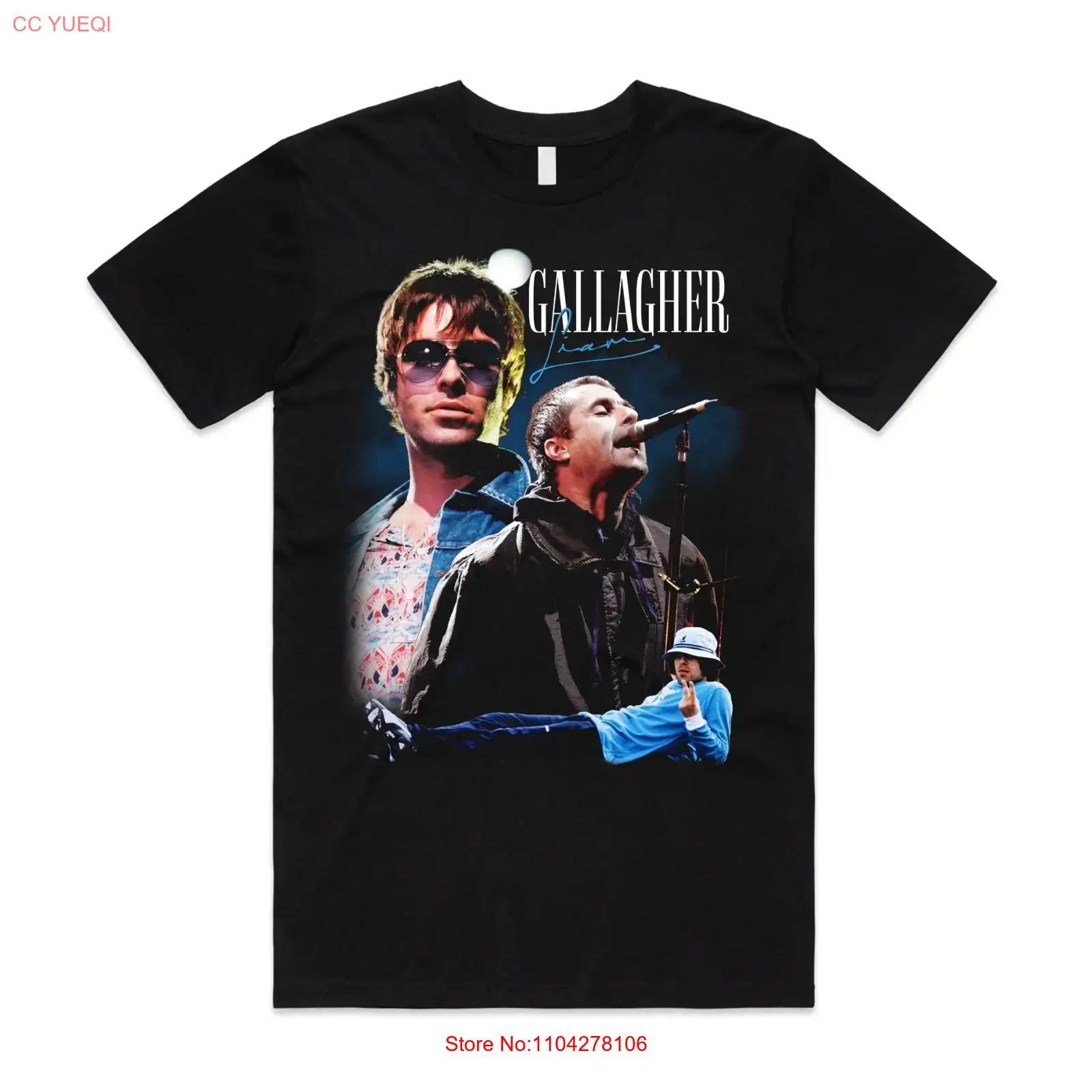 

Liam Gallagher Homage T shirt Top Retro Vintage UK EU Tour 2025 Merch vintage Washed Versatile fashion designer clothes S разноцветный