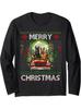 Funny Christmas Ornament Printed T-Shirt Santa Claus Costume 3D Print Men's Long Sleeve T Shirt Harajuku Pullovers Men Clothing