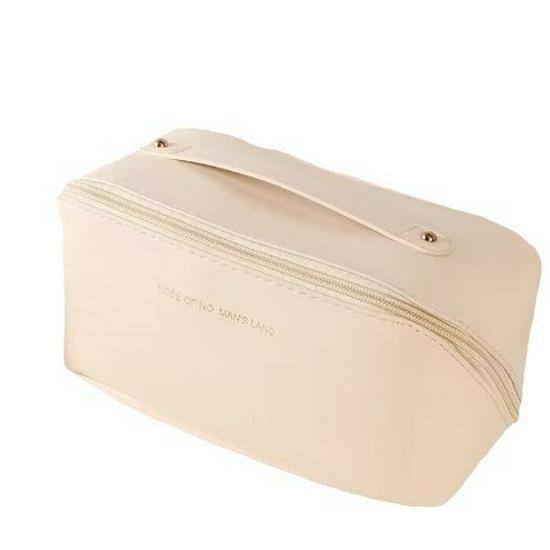 PU Leather Large Capacity Travel Makeup Bag - Portable Women's Wash Bag