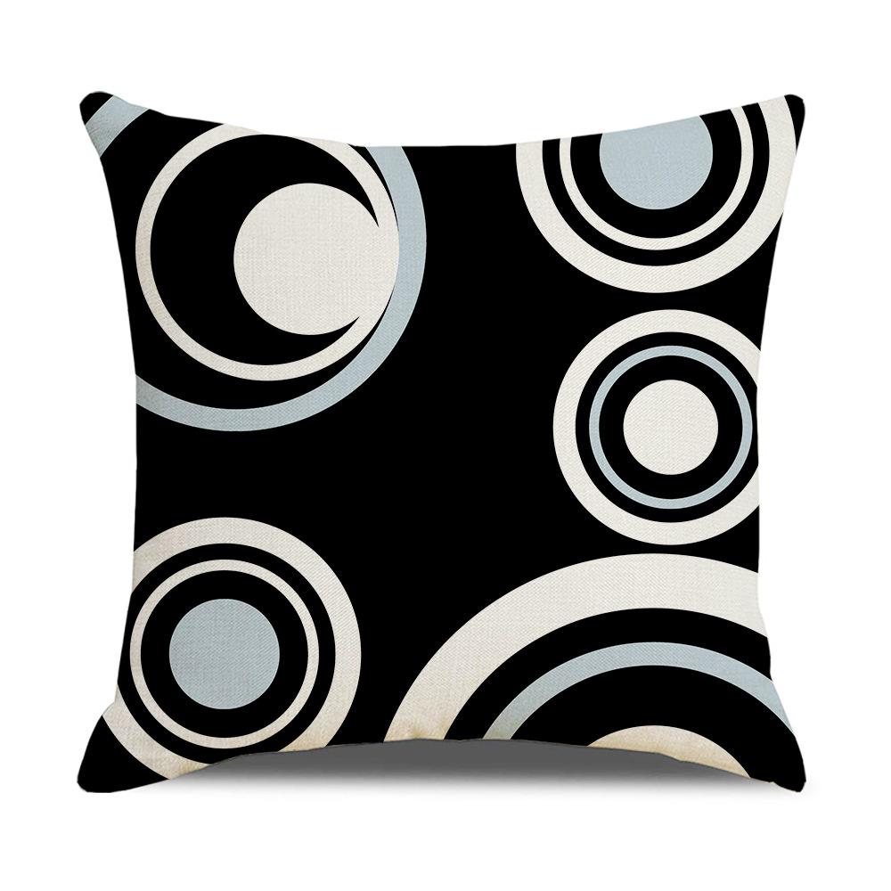 Modern Simple Nordic Ins Style Linen Pillow Case Sofa Pillow Case Home Supplies Contrast Color Pillow Case