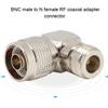 2PCS N Male To N Female Elbow Adapter RF Coaxial Adapter Connector for Radio Antenna