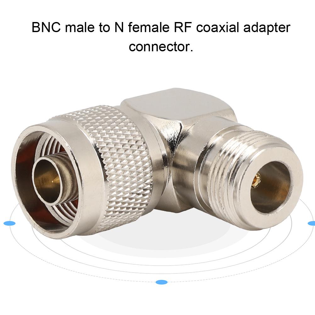 2PCS N Male to N Female Elbow Adapter RF Coaxial Adapter Connector for Radio Antenna