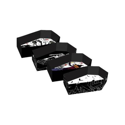 Lebensmittel-Servierpapier Halloween-Lebensmittel-Schalen DIY-Keksgeschenkboxen Snack-Schale Süßes oder Saures