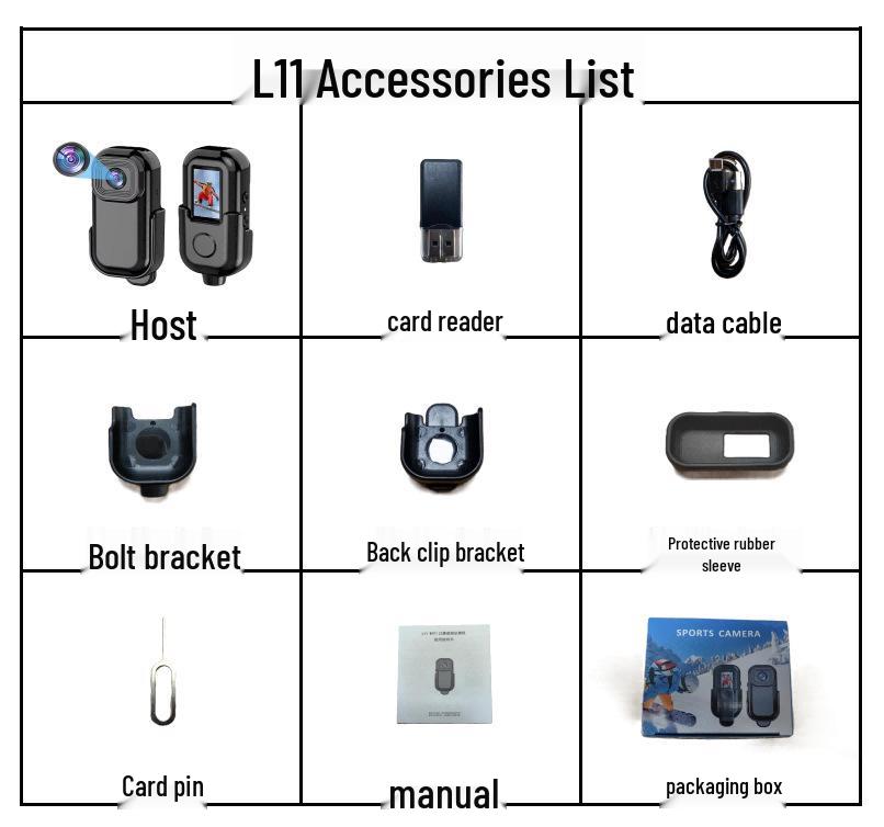 L11WIFI 1080P Portable Outdoor Sports Recorder