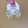 Silver needle dopamine zircon oil drop fireworks earrings exquisite fashion light luxury temperament earrings niche high-end earrings