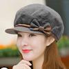Face-Slimming Women's Beret: Loose Fit, Short Brim Newsboy Painter Hat for Spring & Autumn